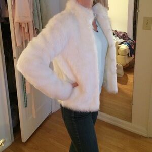Faux fur coat